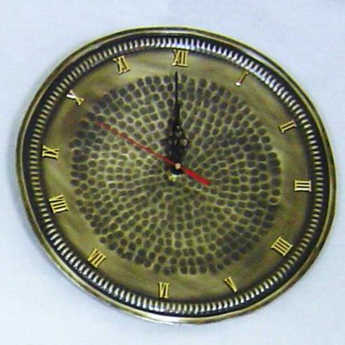 Reloj de Pared Bandeja Redonda de Latón